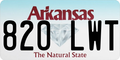 AR license plate 820LWT
