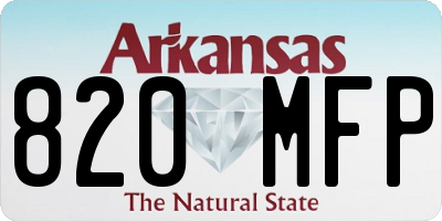 AR license plate 820MFP