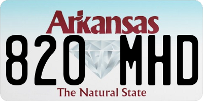 AR license plate 820MHD