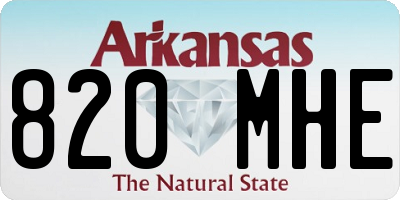 AR license plate 820MHE