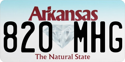AR license plate 820MHG