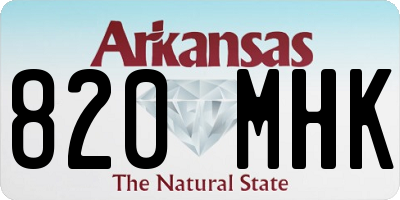 AR license plate 820MHK