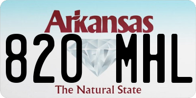 AR license plate 820MHL
