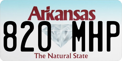 AR license plate 820MHP