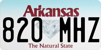 AR license plate 820MHZ