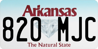 AR license plate 820MJC