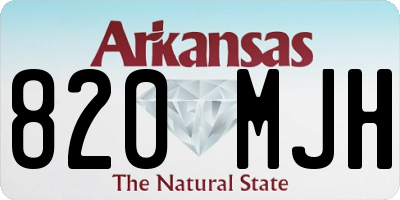 AR license plate 820MJH