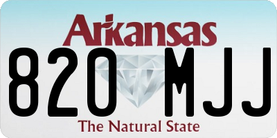 AR license plate 820MJJ