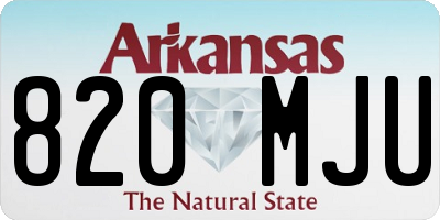 AR license plate 820MJU