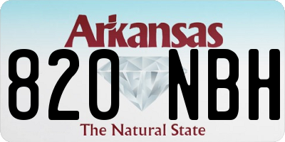AR license plate 820NBH