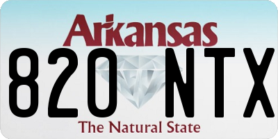 AR license plate 820NTX