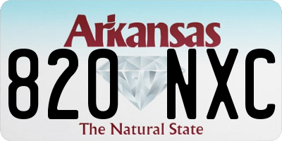 AR license plate 820NXC