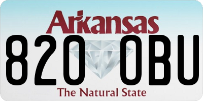 AR license plate 820OBU
