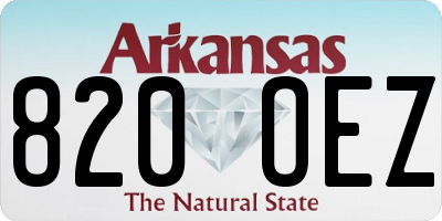AR license plate 820OEZ