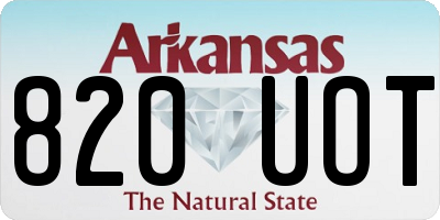 AR license plate 820UOT