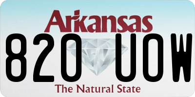 AR license plate 820UOW