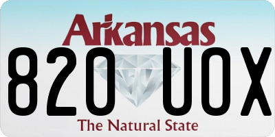 AR license plate 820UOX