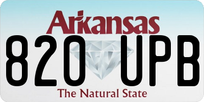 AR license plate 820UPB