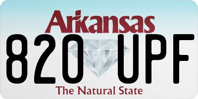 AR license plate 820UPF