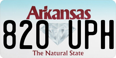 AR license plate 820UPH