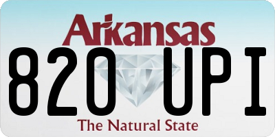 AR license plate 820UPI