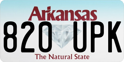 AR license plate 820UPK