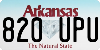 AR license plate 820UPU