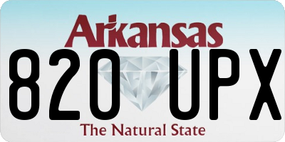 AR license plate 820UPX