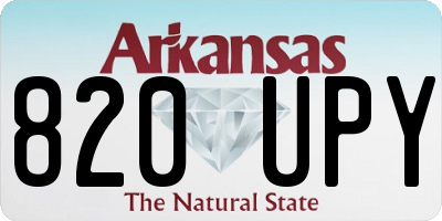 AR license plate 820UPY