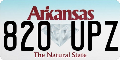 AR license plate 820UPZ