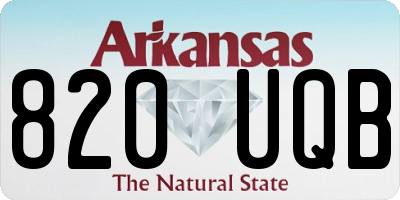 AR license plate 820UQB