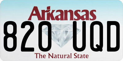 AR license plate 820UQD