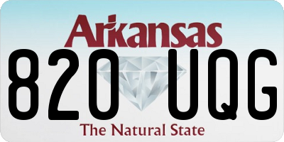 AR license plate 820UQG