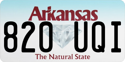 AR license plate 820UQI