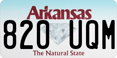 AR license plate 820UQM