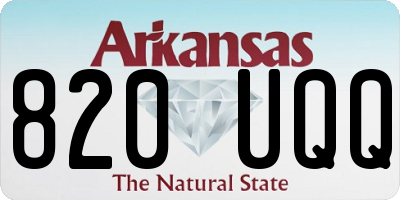 AR license plate 820UQQ