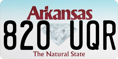 AR license plate 820UQR