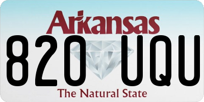 AR license plate 820UQU