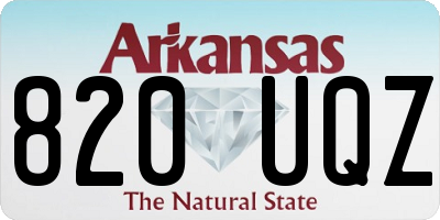 AR license plate 820UQZ