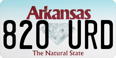 AR license plate 820URD