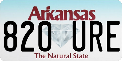 AR license plate 820URE