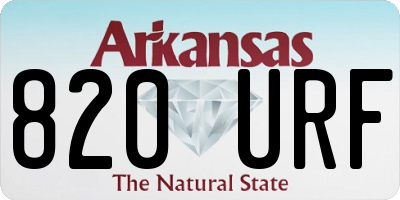 AR license plate 820URF