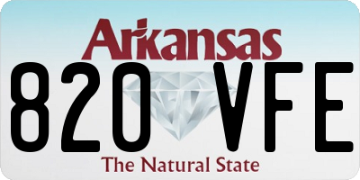 AR license plate 820VFE