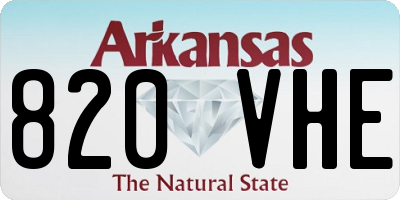 AR license plate 820VHE