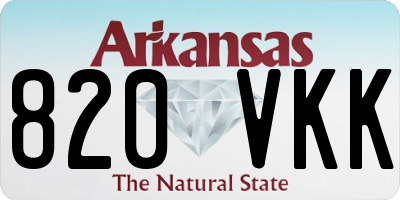 AR license plate 820VKK