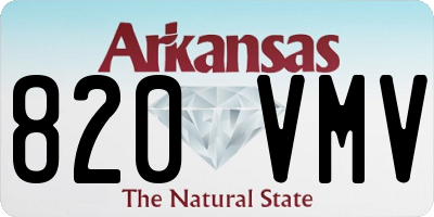 AR license plate 820VMV
