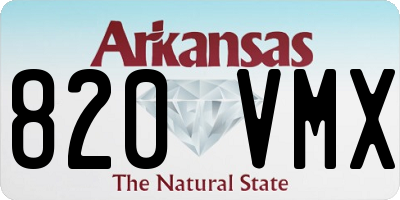 AR license plate 820VMX