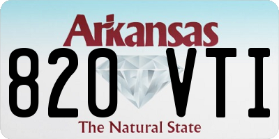 AR license plate 820VTI
