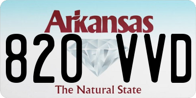 AR license plate 820VVD