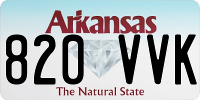 AR license plate 820VVK